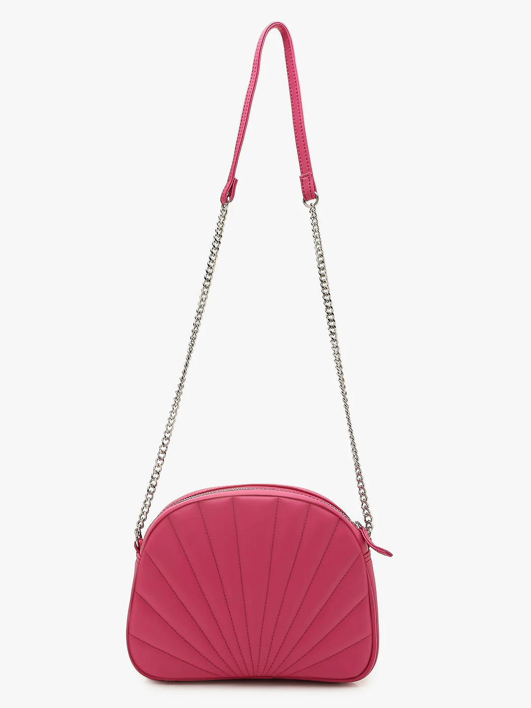 Pink Quilted Crossbody Bag - Image 2