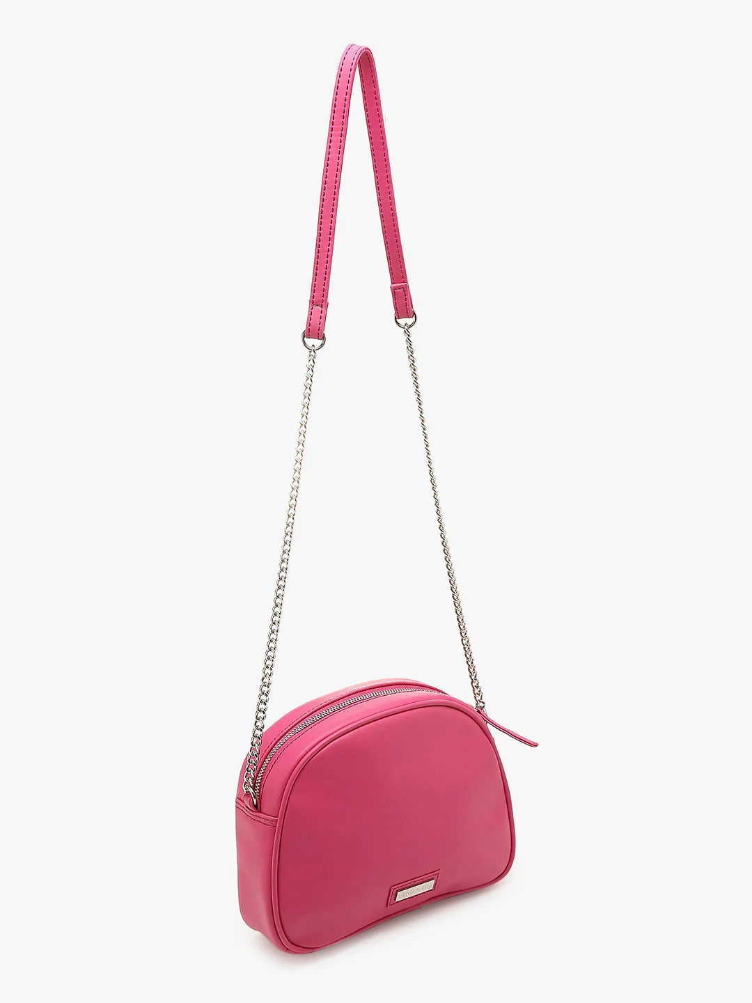 Pink Quilted Crossbody Bag - Image 3