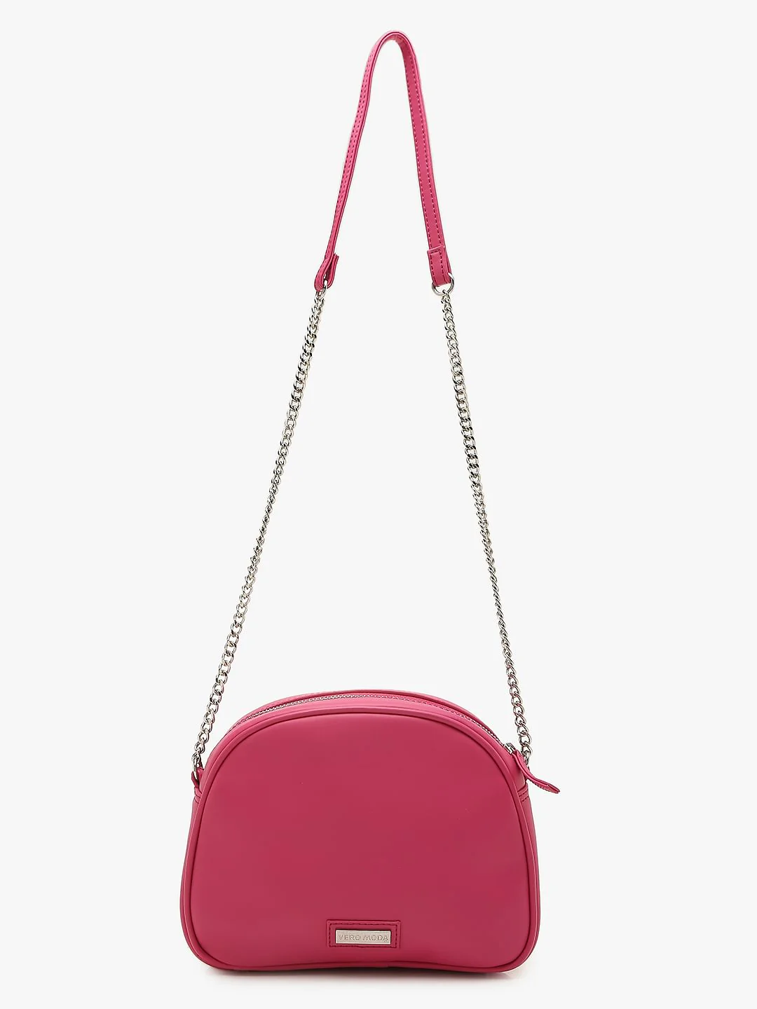 Pink Quilted Crossbody Bag - Image 4