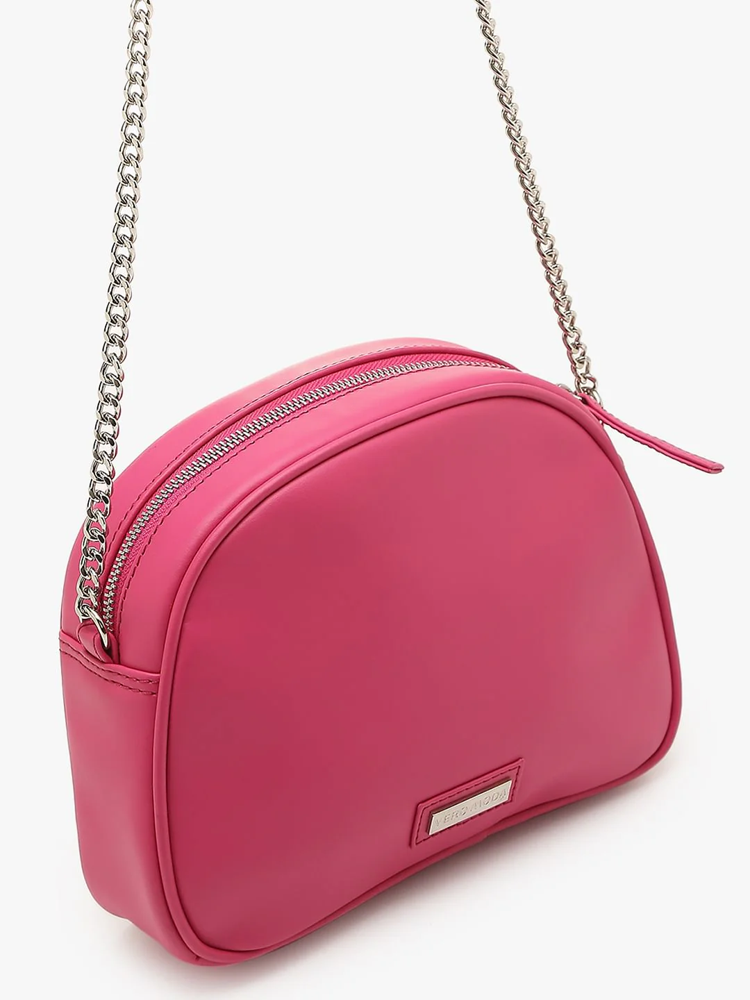 Pink Quilted Crossbody Bag - Image 5