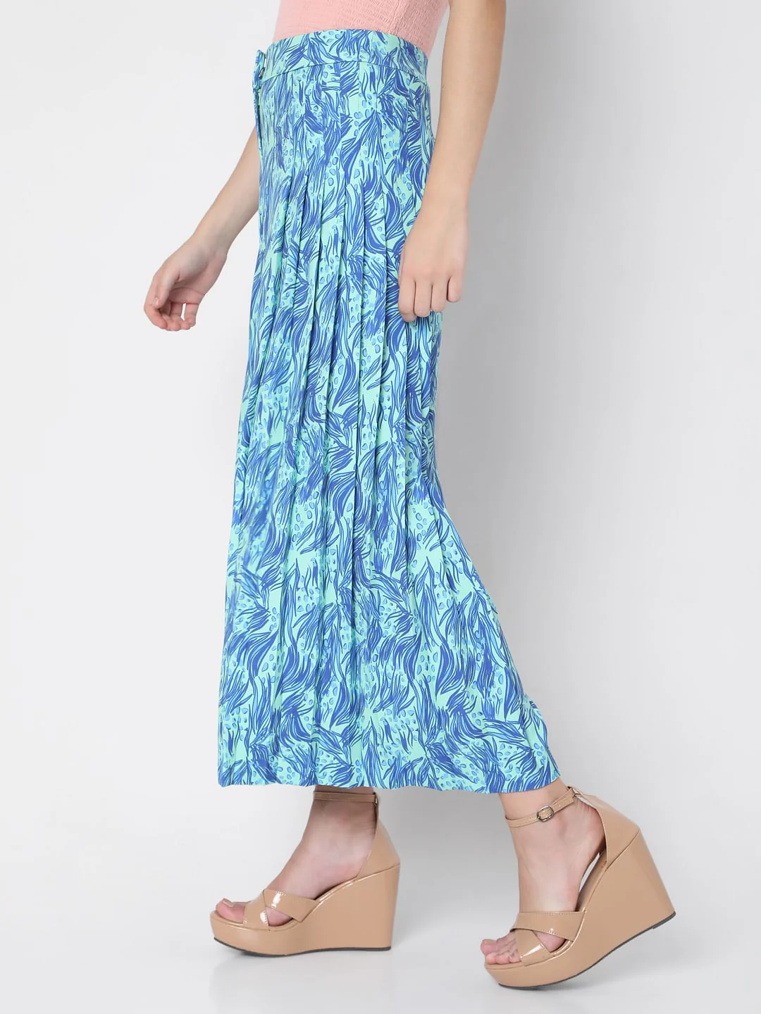Blue Printed Pants - Image 3
