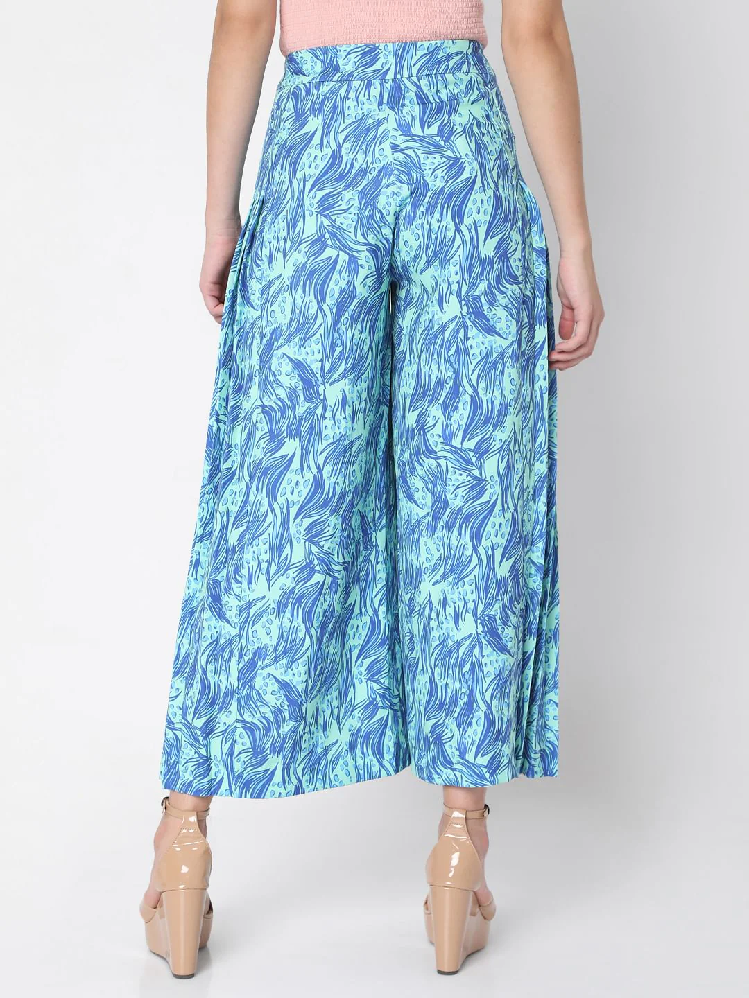 Blue Printed Pants - Image 4