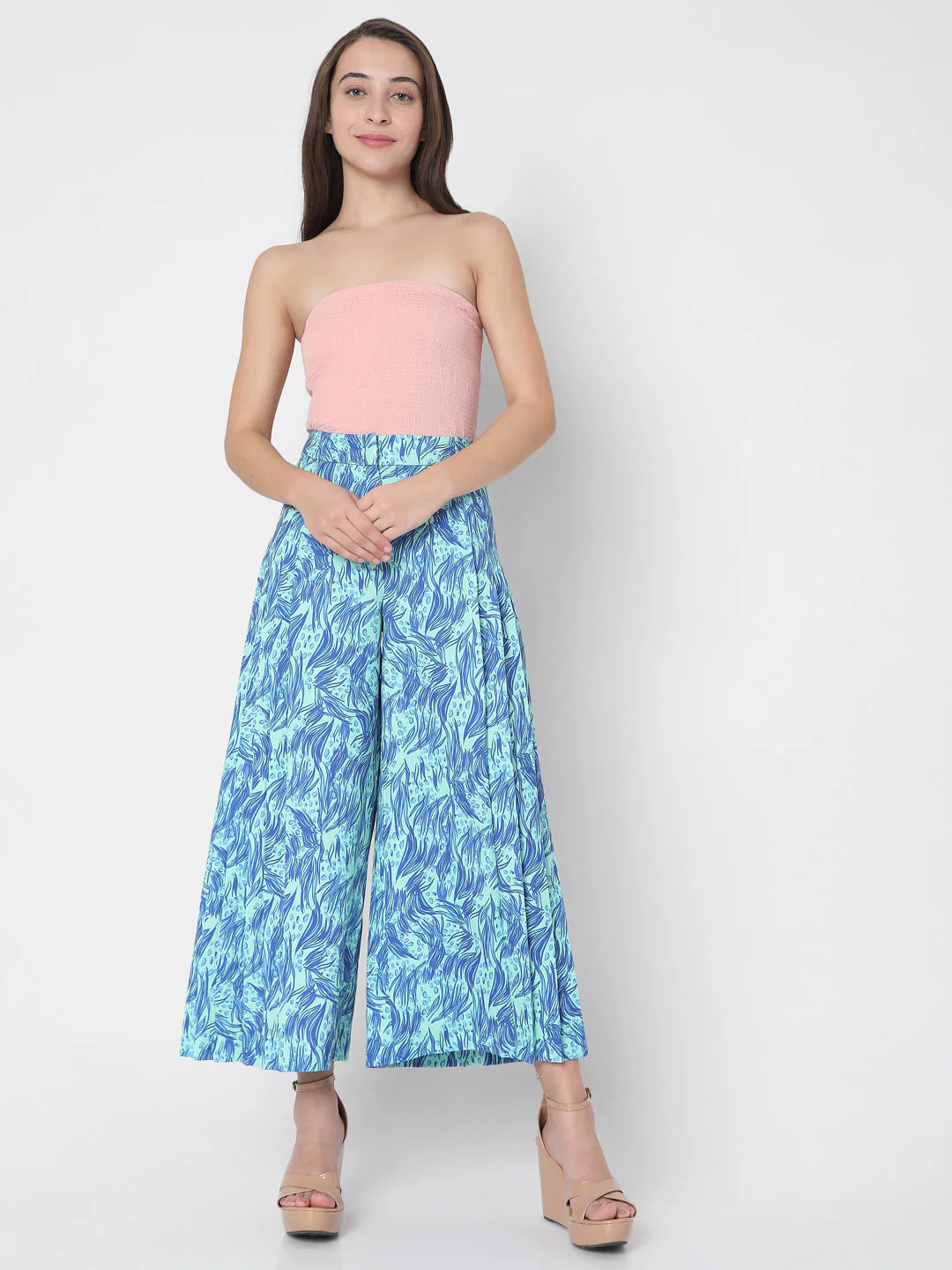 Blue Printed Pants - Image 6
