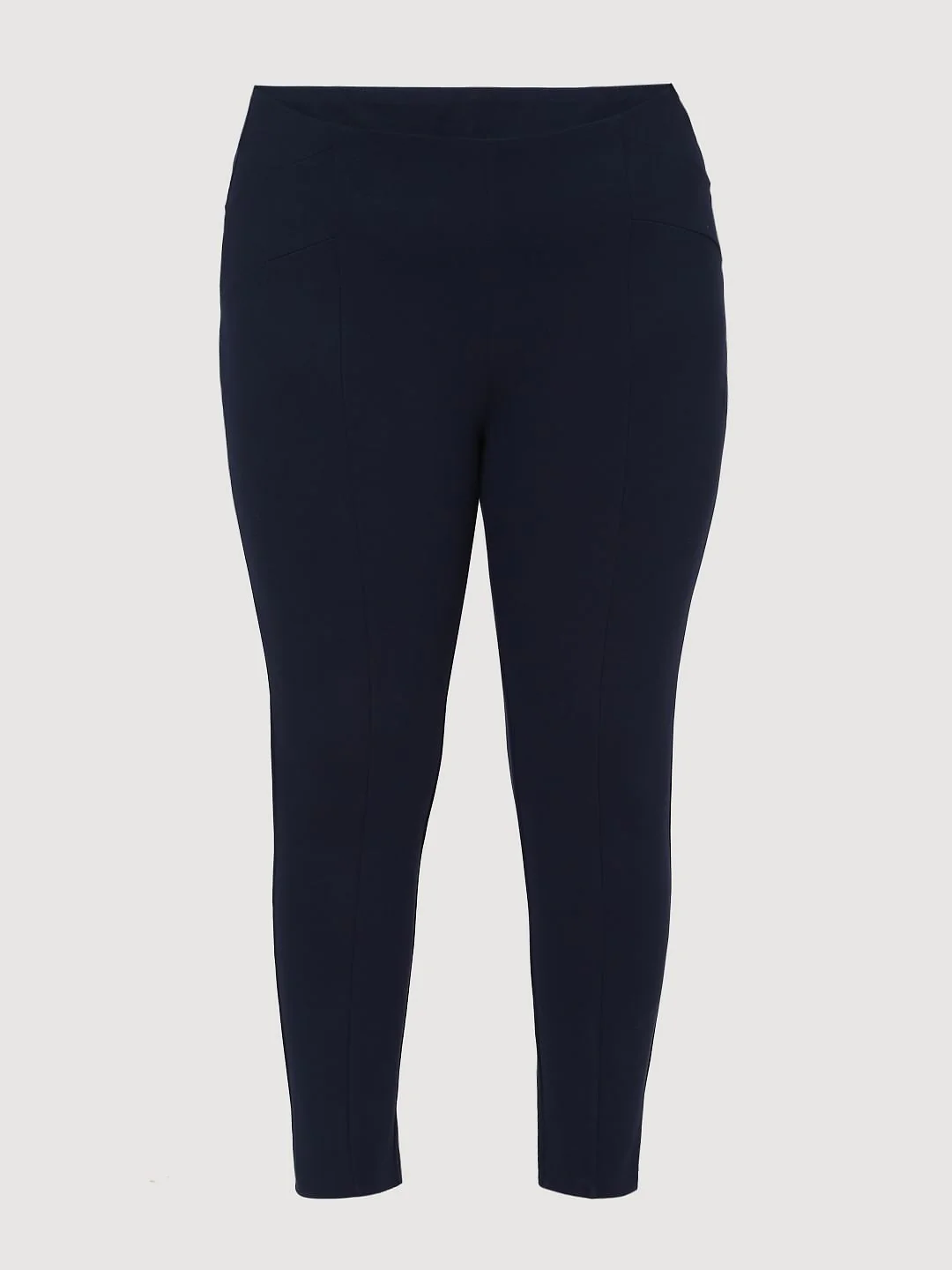 Curve Blue Mid Rise Leggings - Image 7