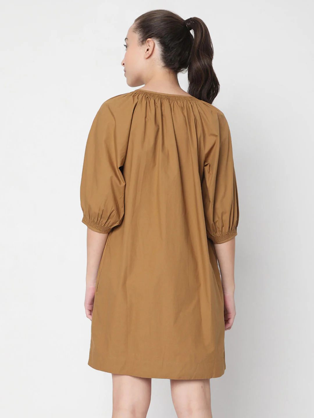 Brown Button Down Dress - Image 4