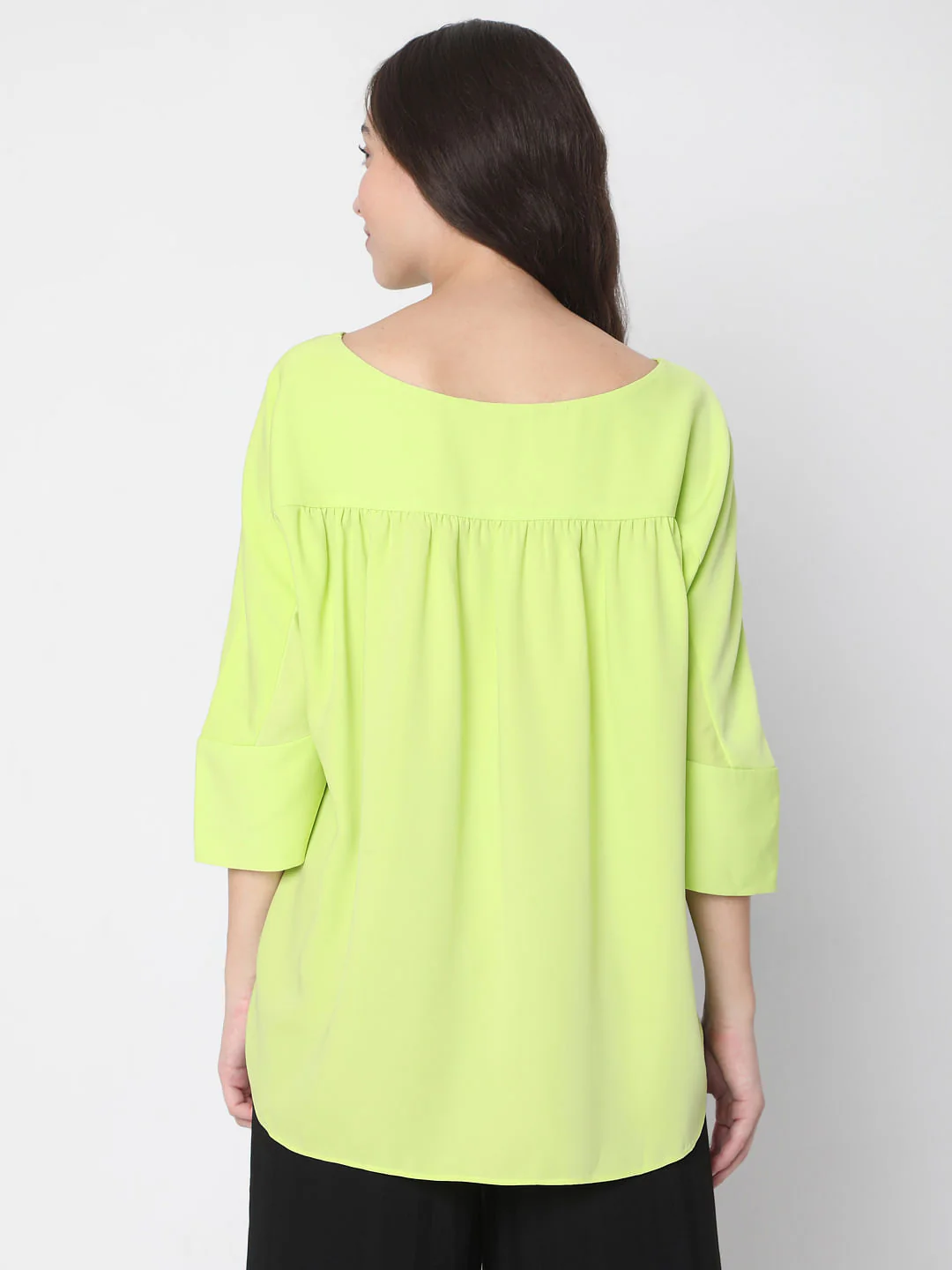Green Boat Neck Top - Image 4