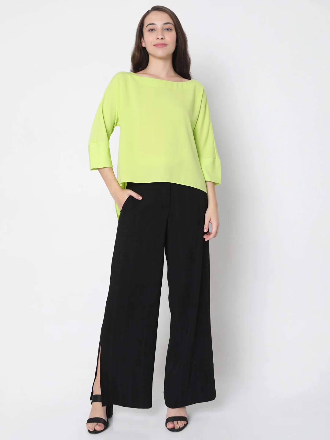 Green Boat Neck Top - Image 5