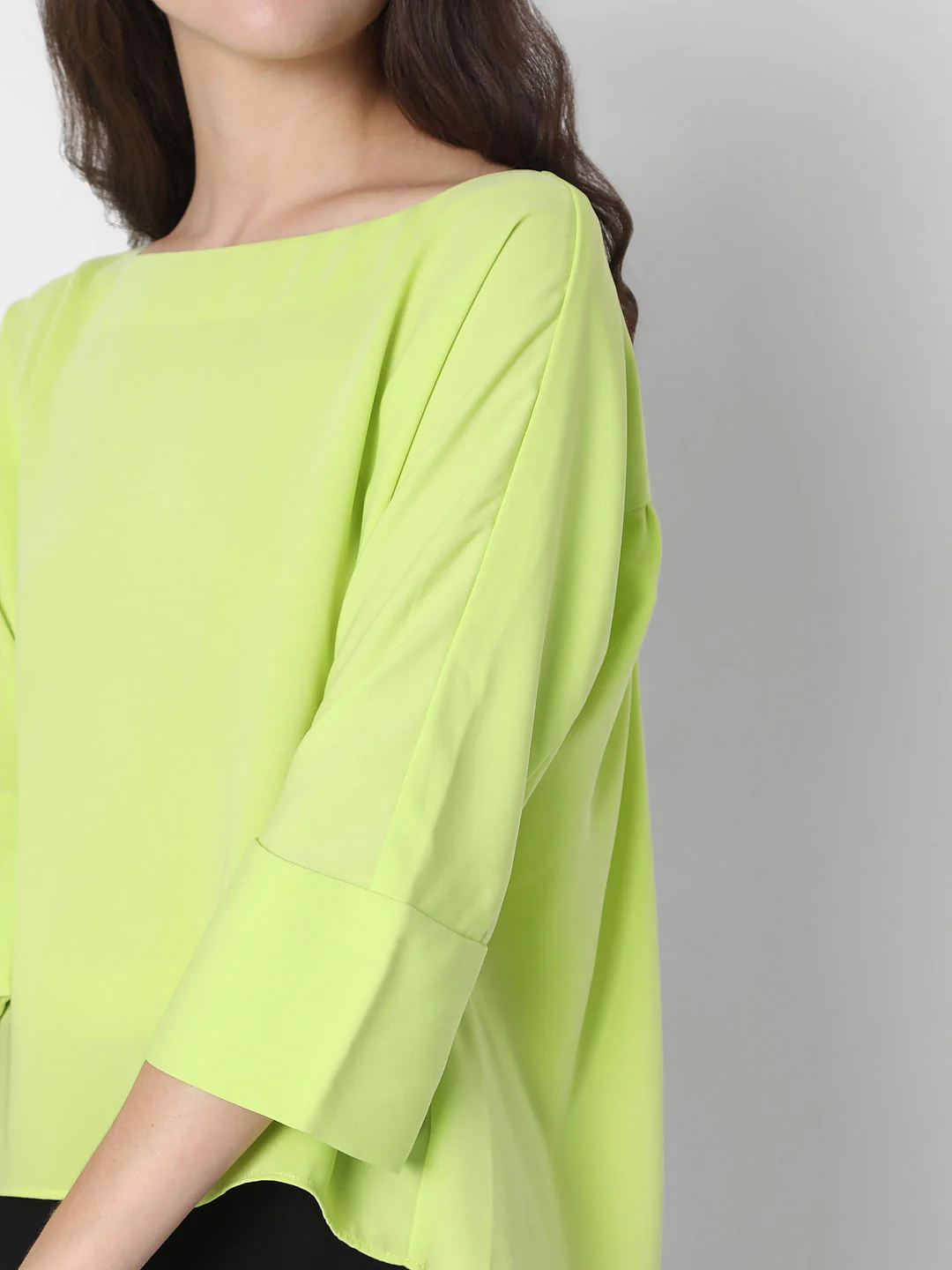 Green Boat Neck Top - Image 6