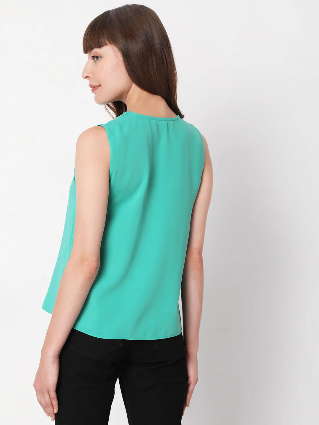 Green V Neck Top - Image 3