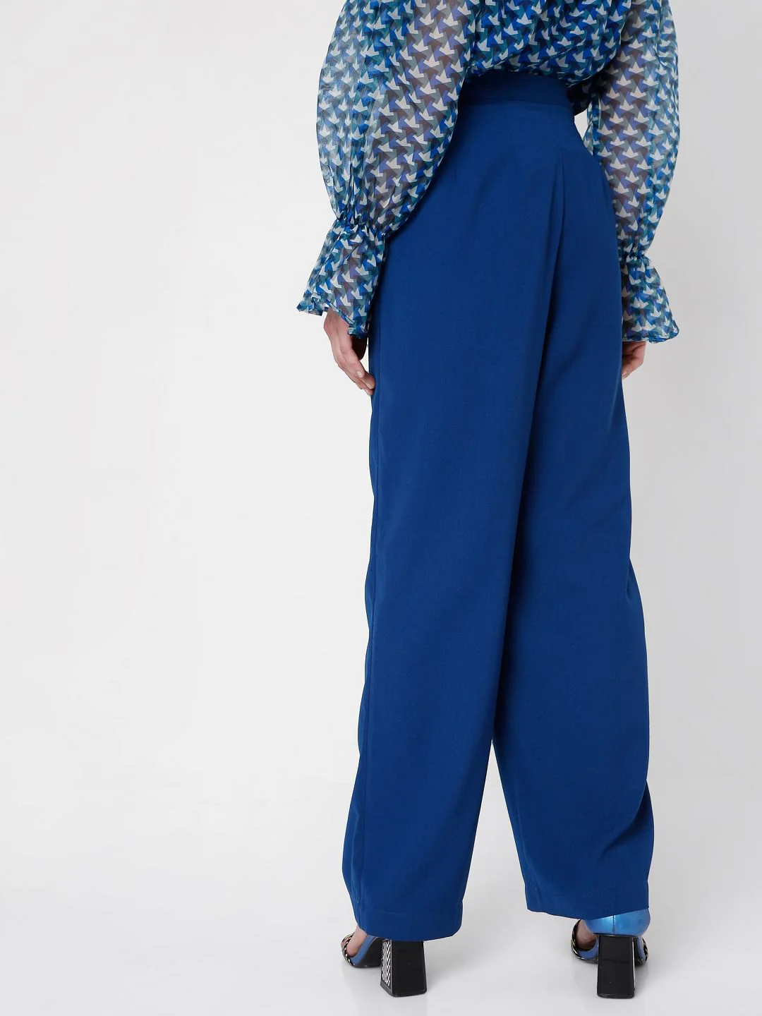 Blue Straight Leg Co-Ord Set Trousers - Image 4