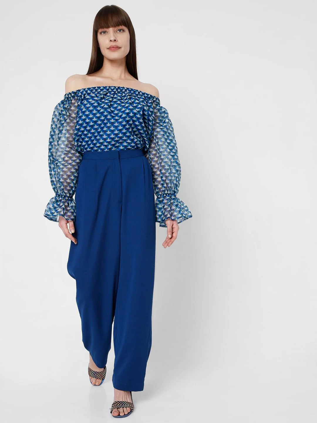 Blue Straight Leg Co-Ord Set Trousers - Image 6