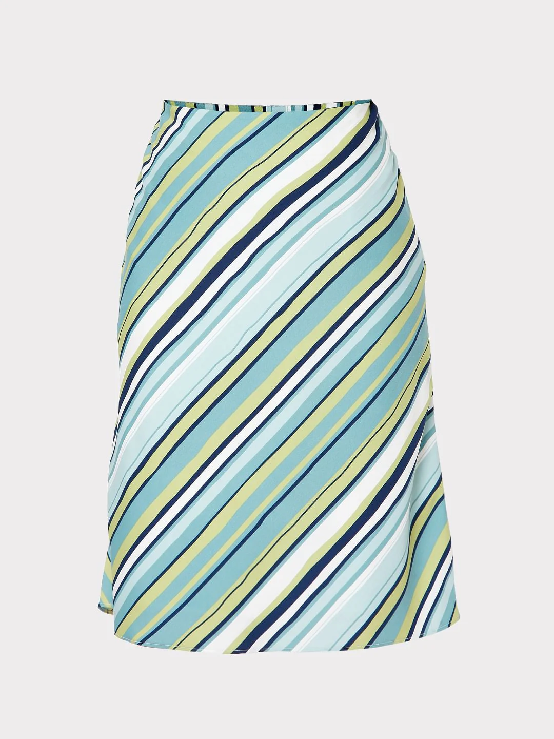 Green Striped A-Line Co-Ord Set Skirt - Image 7