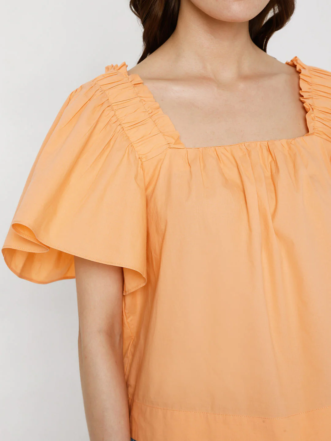 Orange Flared Sleeves Top - Image 6