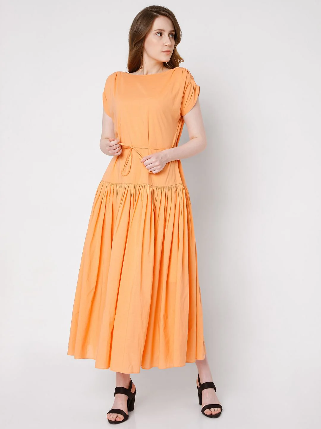 Orange Maxi Dress - Image 2