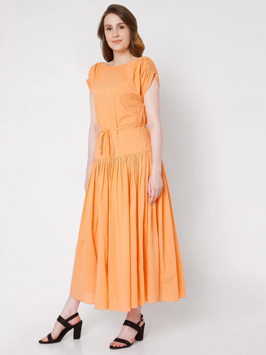 Orange Maxi Dress - Image 3