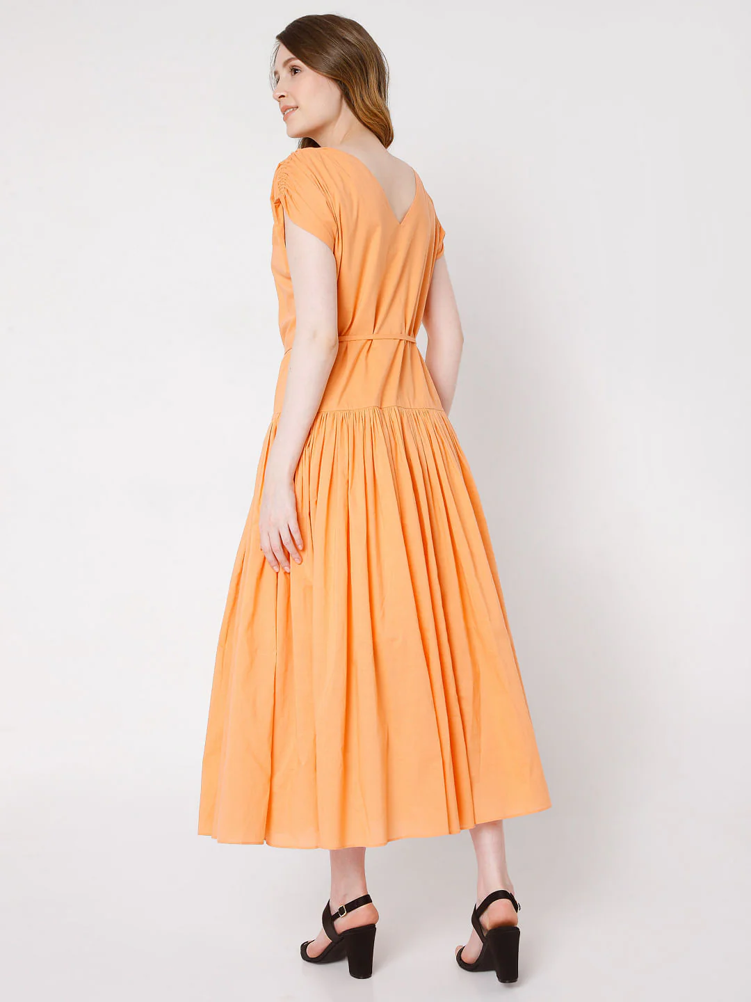 Orange Maxi Dress - Image 4