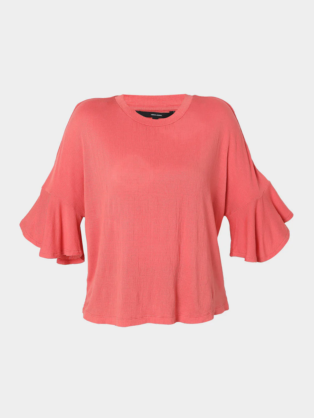 Coral Flared Sleeves Top - Image 6
