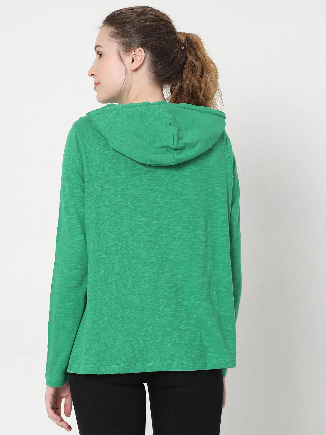 Green Hooded T-Shirt - Image 4
