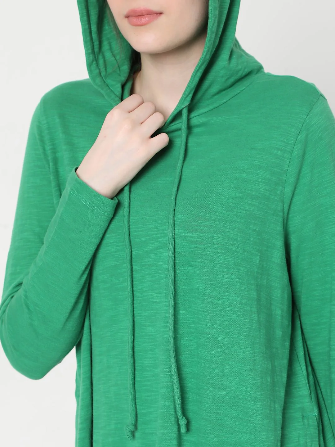 Green Hooded T-Shirt - Image 6
