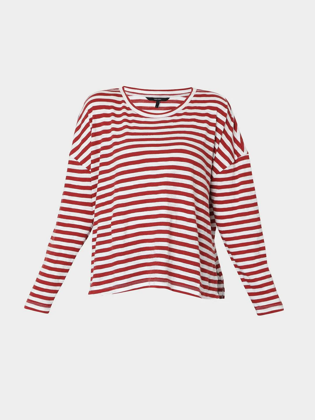 Red Oversized Striped T-Shirt - Image 7
