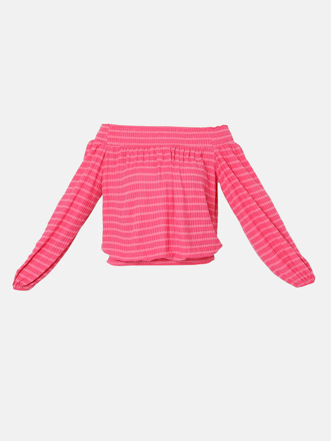 Fuschia Pink Off-Shoulder Top - Image 7