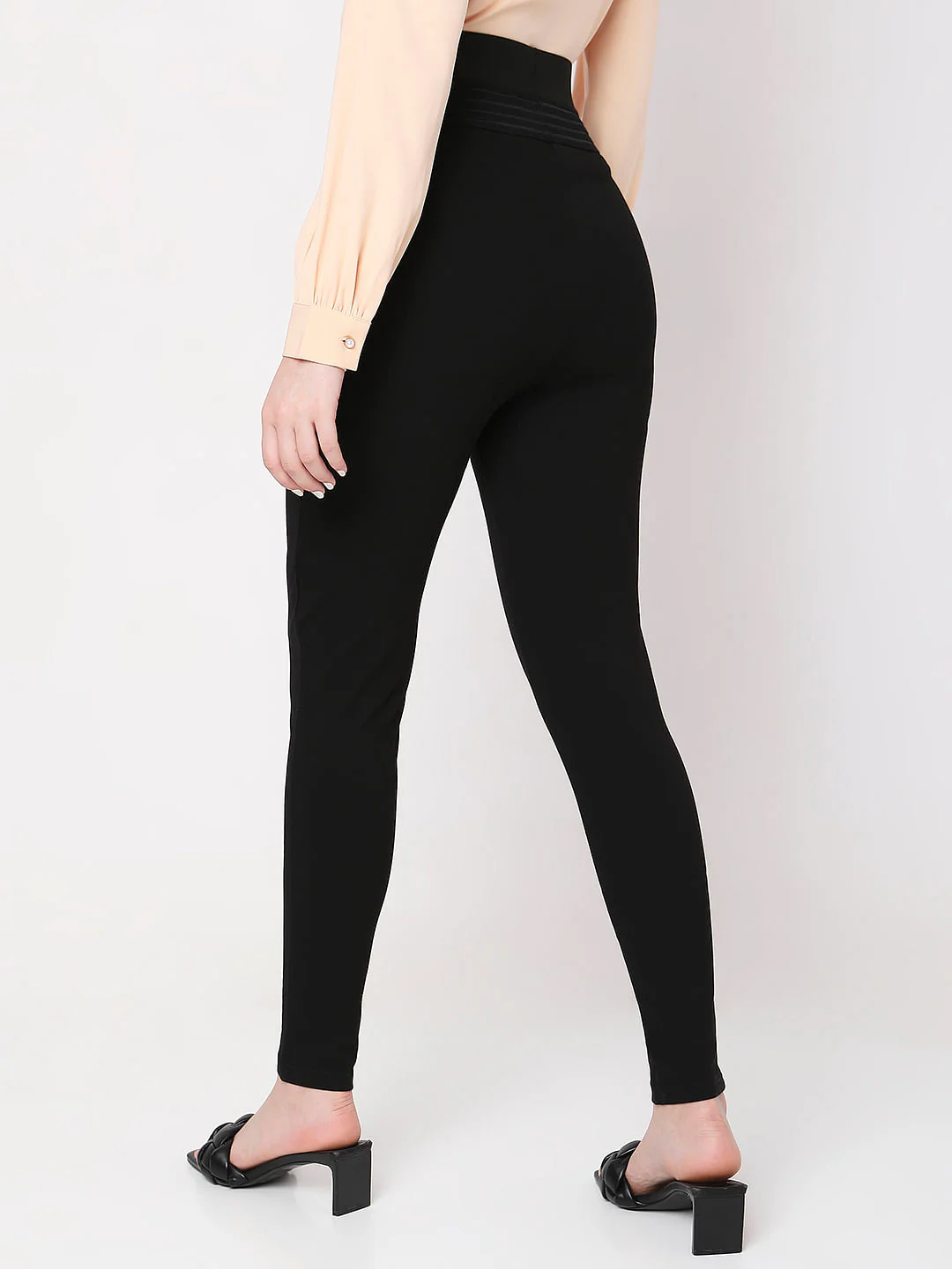 Black High Rise Leggings - Image 4