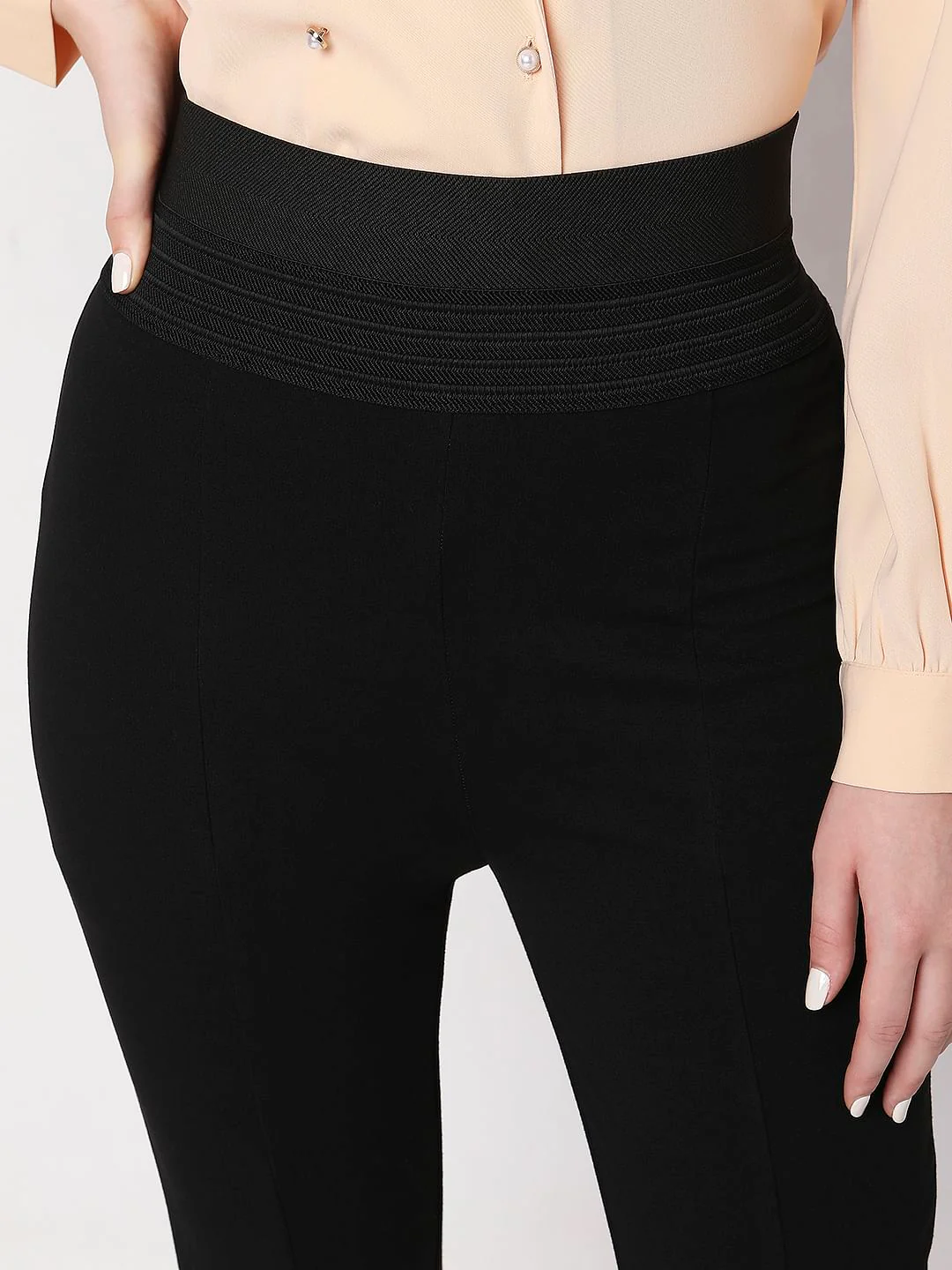 Black High Rise Leggings - Image 5