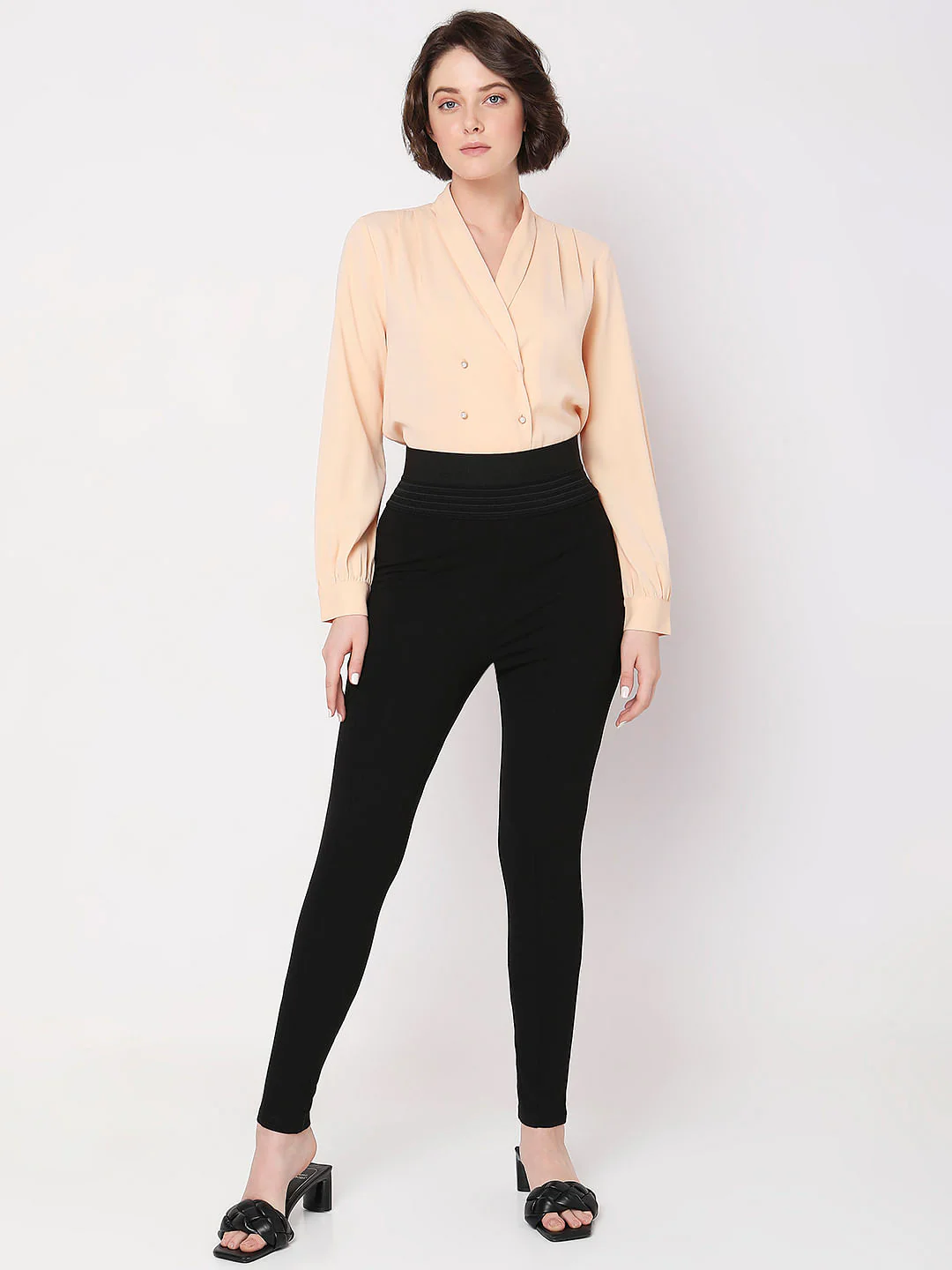 Black High Rise Leggings - Image 6