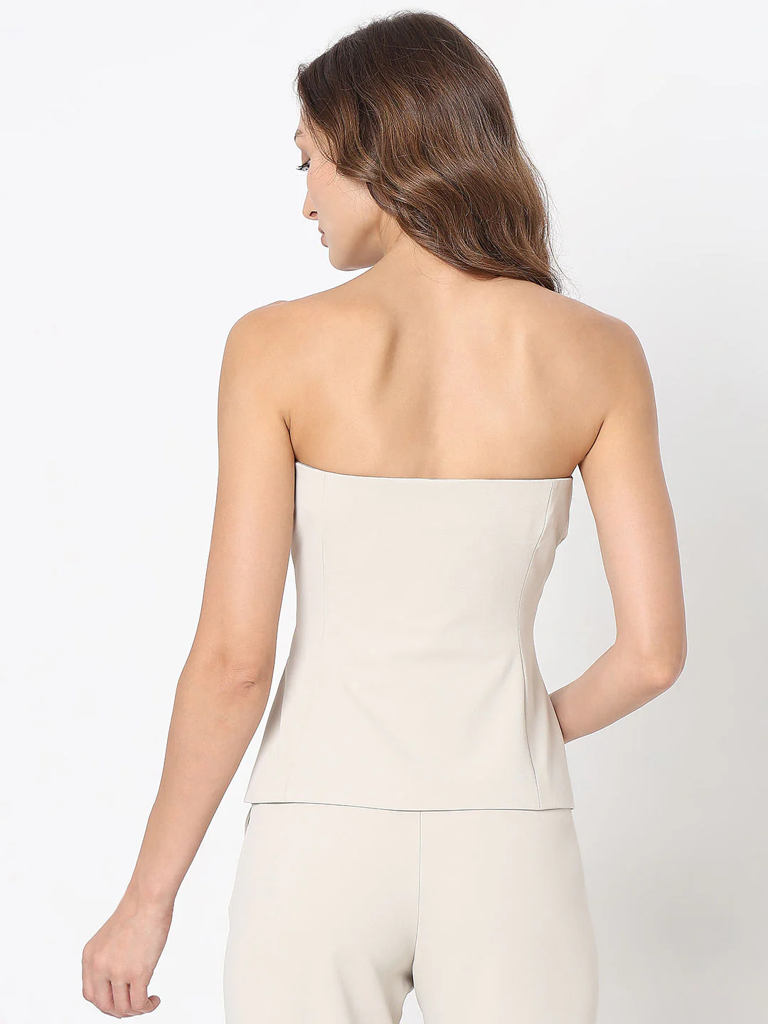 Beige Corset Co-Ord Set Blazer - Image 4