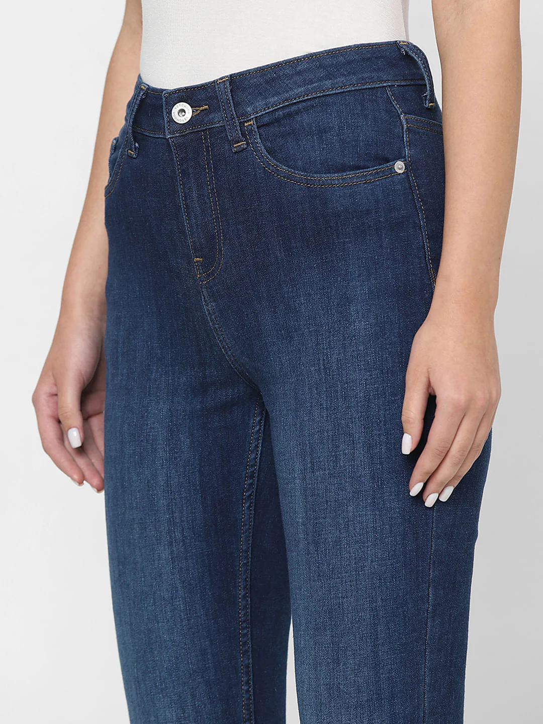 Dark Blue High Rise Petra Bootcut Jeans - Image 6