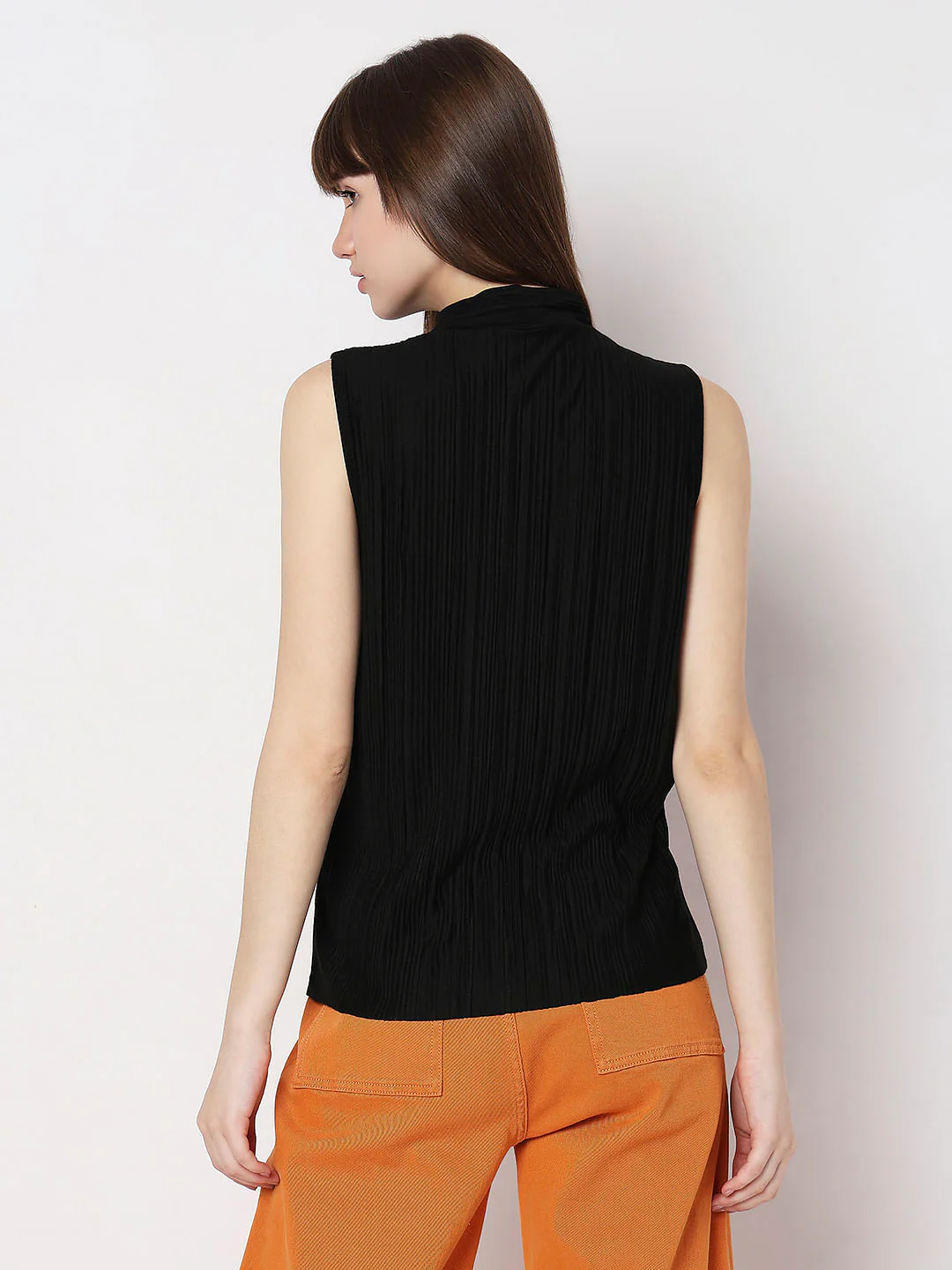 Black Plisse Top - Image 4