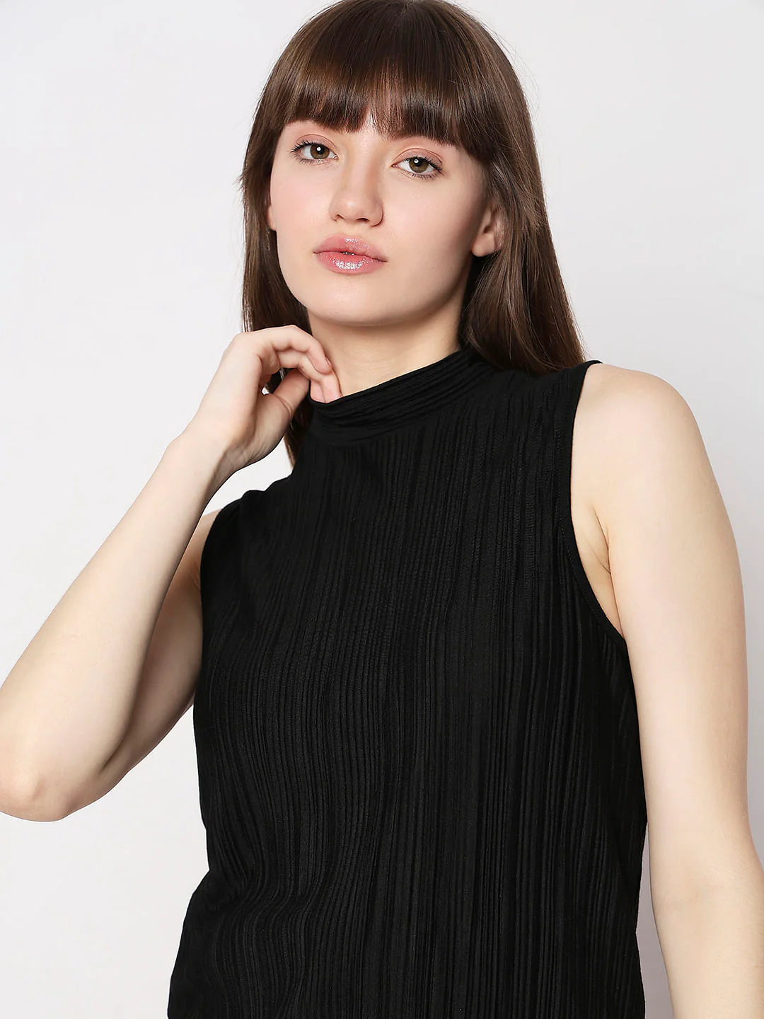 Black Plisse Top - Image 6