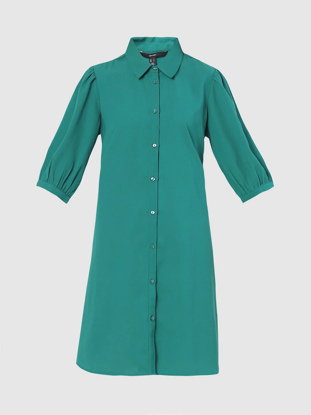 Green Shirt Dress - Image 5