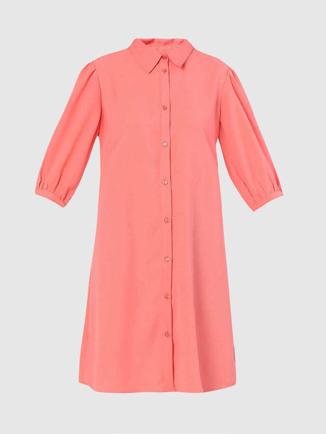 Peach Shirt Dress - Image 5