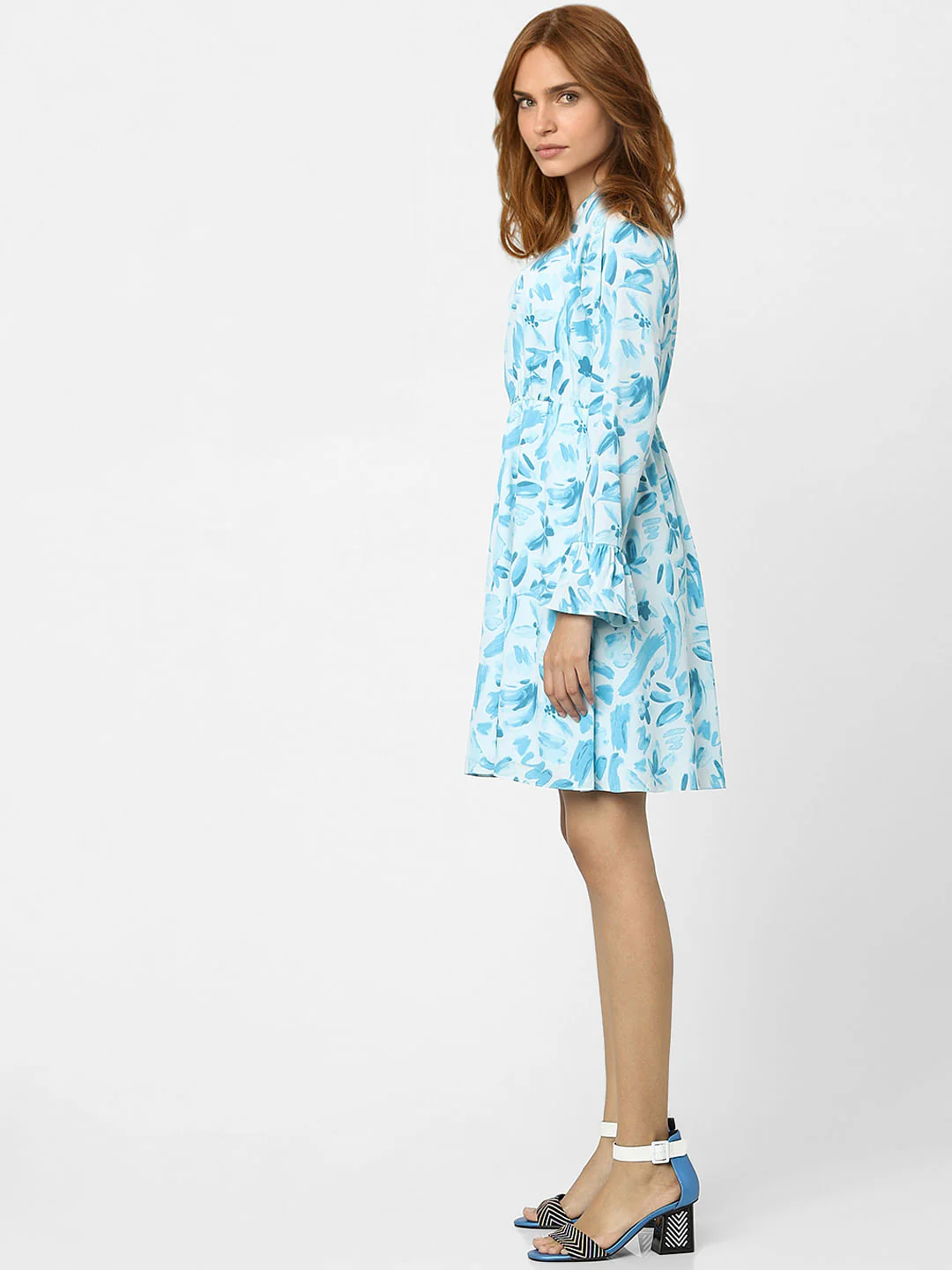 White Floral Shift Dress - Image 2