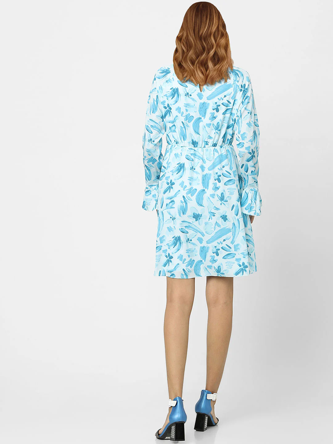 White Floral Shift Dress - Image 3