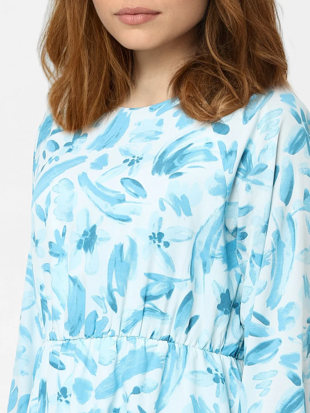 White Floral Shift Dress - Image 4