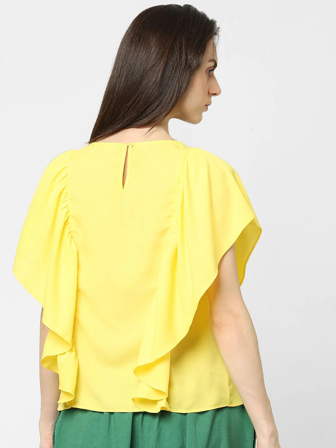 Yellow Ruffle Top - Image 3