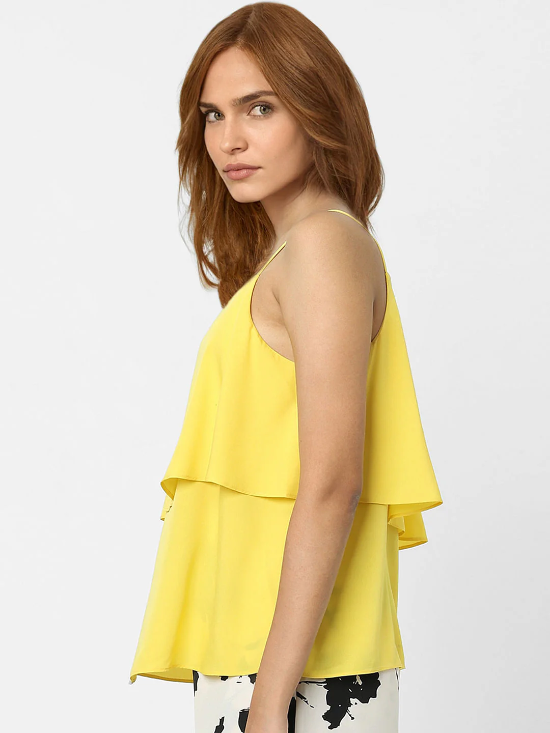 Yellow Strappy Layered Top - Image 2