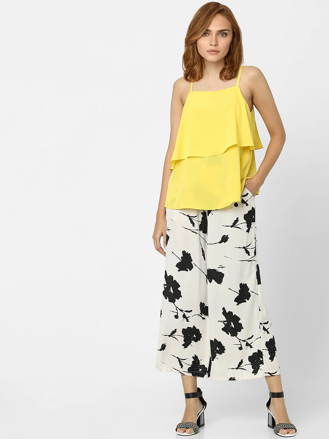 Yellow Strappy Layered Top - Image 4