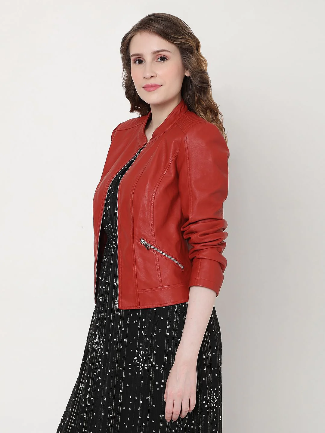 Red Biker Jacket - Image 3