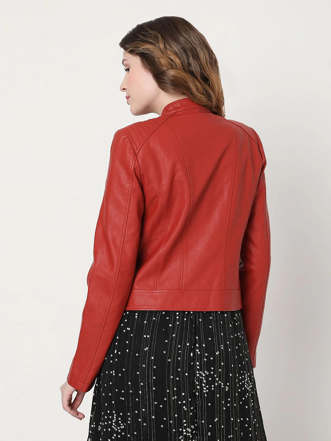Red Biker Jacket - Image 4