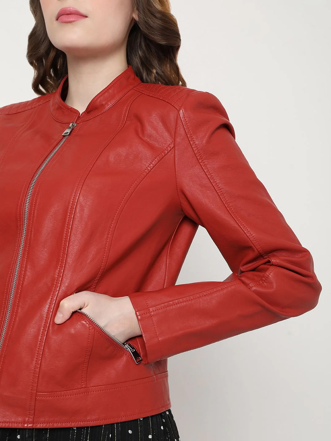 Red Biker Jacket - Image 6