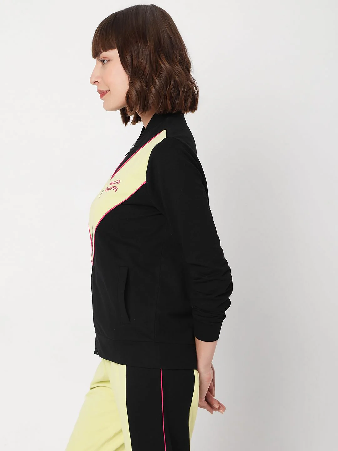 Green Colourblocked Co-Ord Sweatshirt - Image 3