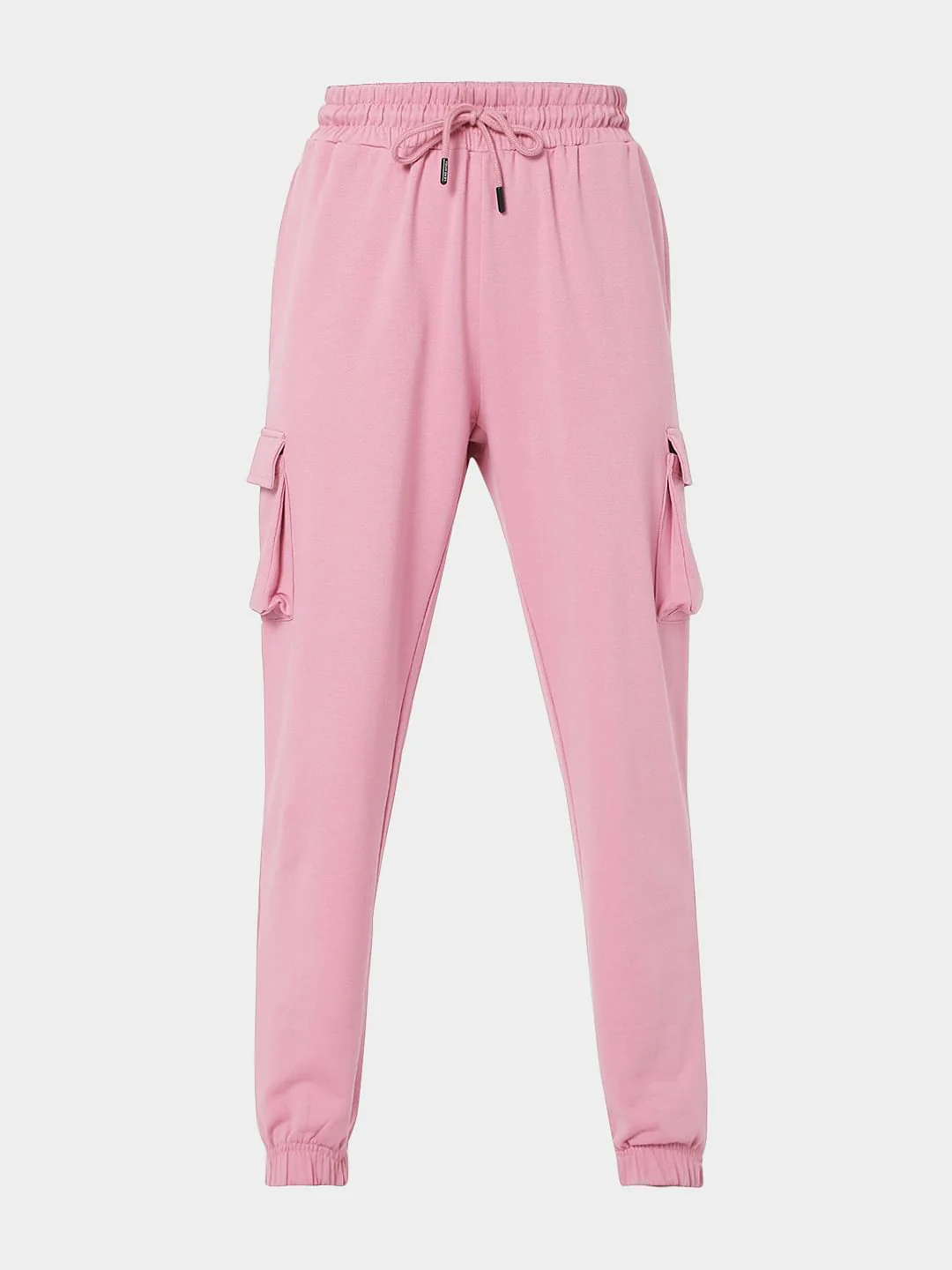 Pink High Rise Cargo Co-Ord Set Joggers - Image 7