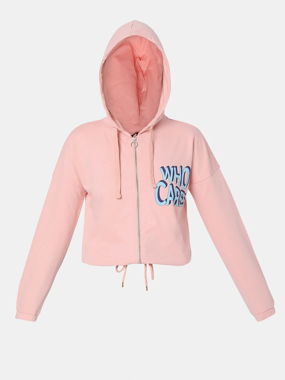 Pink Zip-Up Hooded Sweatshirt - Image 7