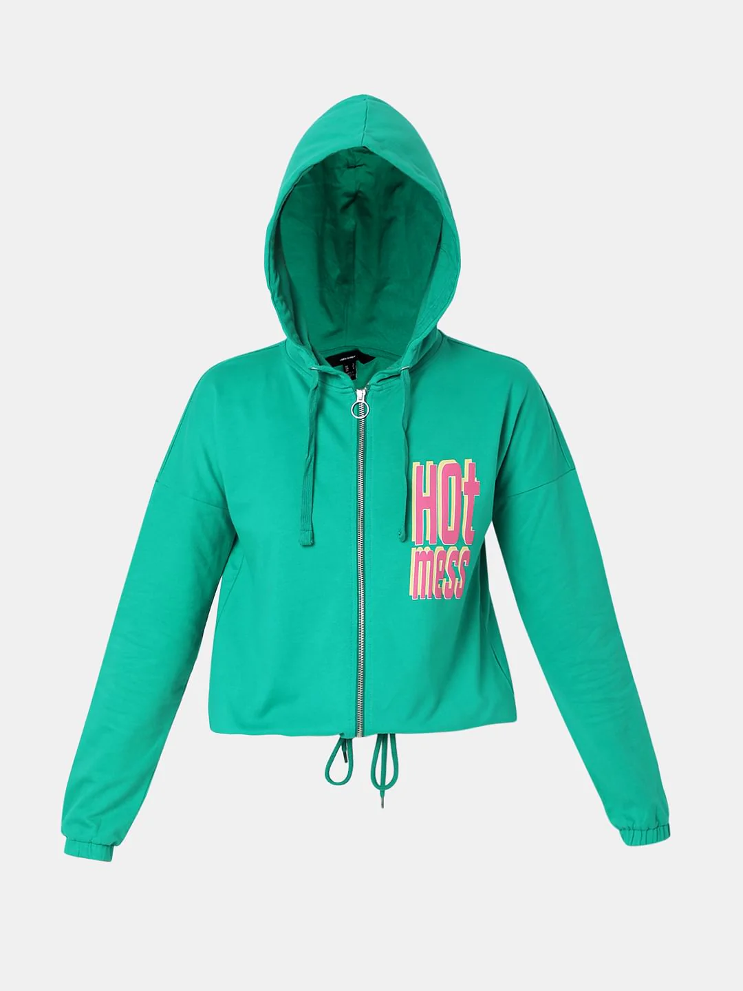 Green Zip-Up Hooded Sweatshirt - Image 7