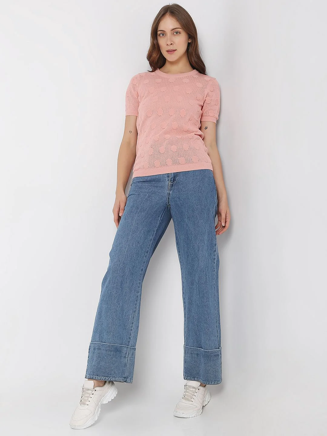 Coral Polka Dot T-Shirt - Image 5