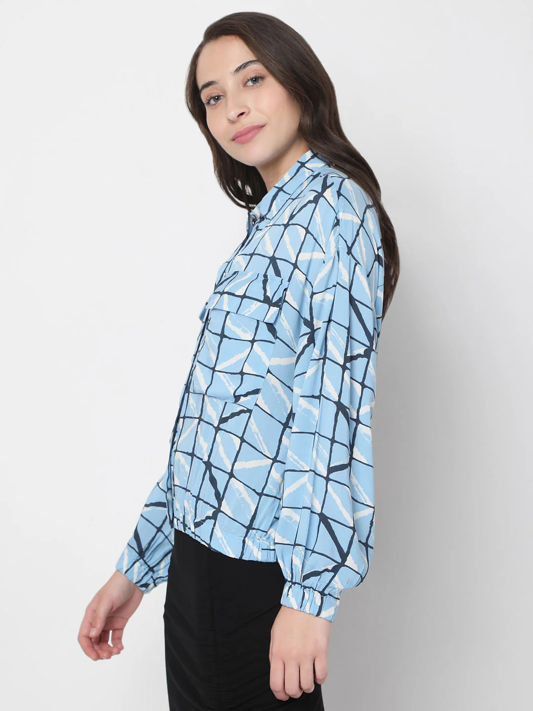Blue Checks Shirt - Image 3