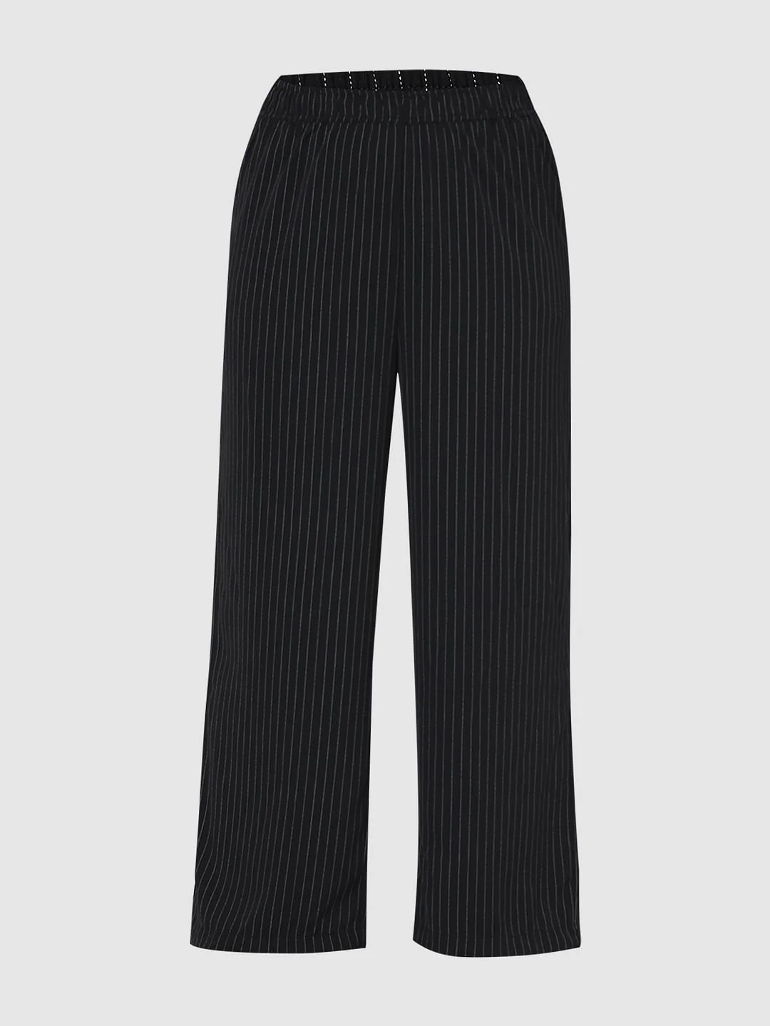 Curve Black Pinstripe Co-Ord Set Pants - Image 8